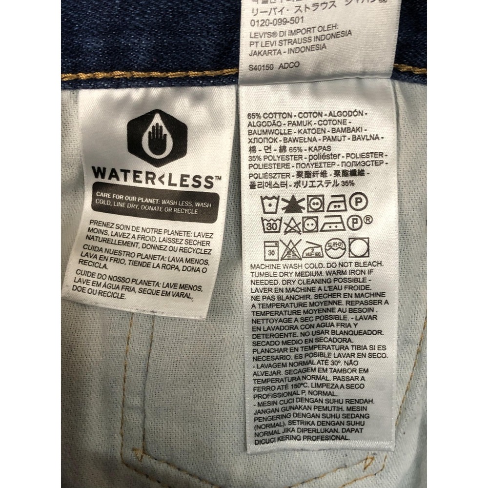 Levi's 517 Jeans Mens 37x28 (Tag 38x29) Blue Bootcut Denim High Rise - Picture 9 of 16